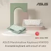 ASUS KW100 /GN/GE/81 tastatūra Mājas Bluetooth QWERTZ Vācu Zaļa, Gaiši zaļa