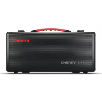 Mehāniskā spēļu tastatūra CHERRY XTRFY Cherry MX 8.2 TKL Wireless — bez ciparu bloka, QWERTZ, USB + RF + Bluetooth, RGB, melna