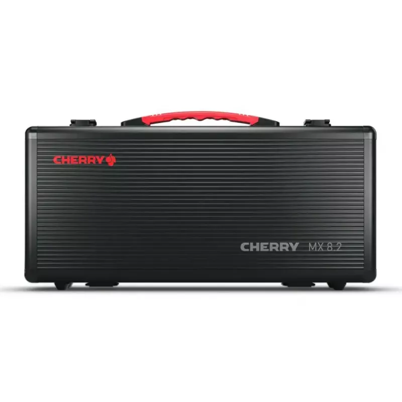 Mehāniskā spēļu tastatūra CHERRY XTRFY Cherry MX 8.2 TKL Wireless — bez ciparu bloka, QWERTZ, USB + RF + Bluetooth, RGB, melna