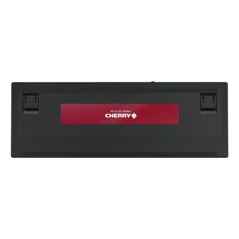 Mehāniskā spēļu tastatūra CHERRY XTRFY Cherry MX 8.2 TKL Wireless — bez ciparu bloka, QWERTZ, USB + RF + Bluetooth, RGB, melna