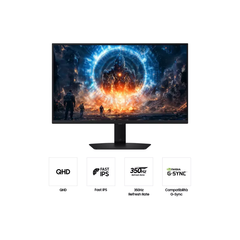 Samsung G60F datora monitors 68.6 cm (27 collas) 2560 x 1440 pikseļi Quad HD LCD Melns