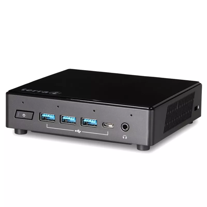 TERRA PC-Micro 3100 Silent Greenline Intel® Celeron® N5100 8 GB DDR4-SDRAM 240 GB SSD Windows 11 Pro Micro PC Melns