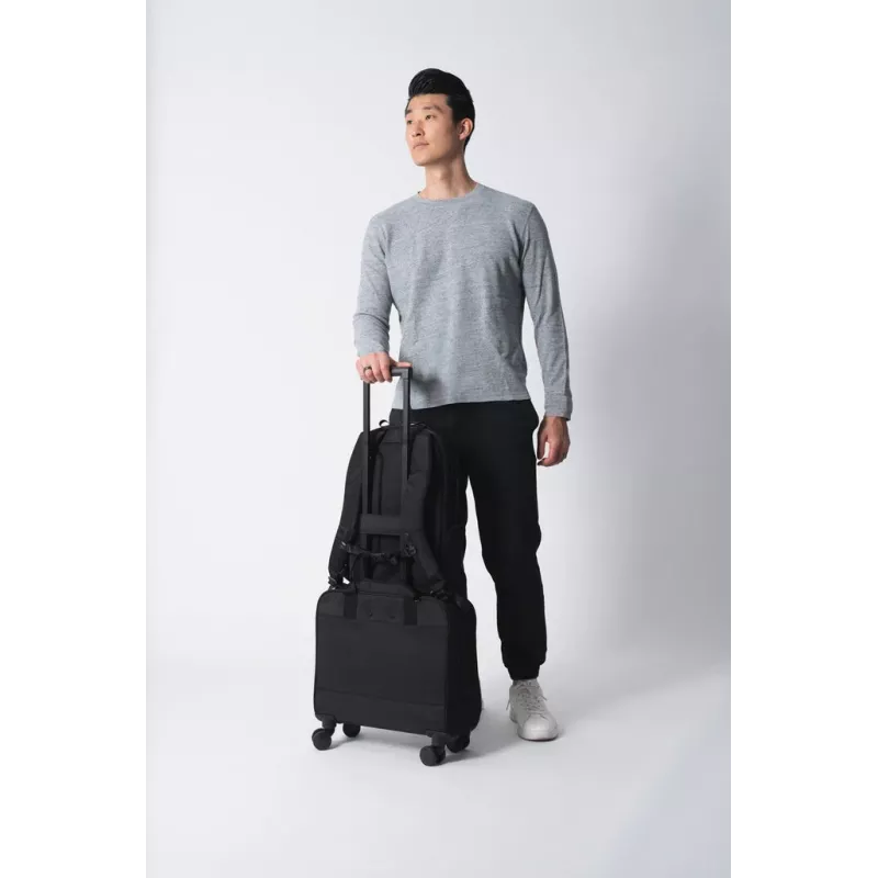 Mugursoma HYPER HyperPack HP21PBKGL portatīvajiem datoriem līdz 40,6 cm (16 collām) — melna, PET/poliesters