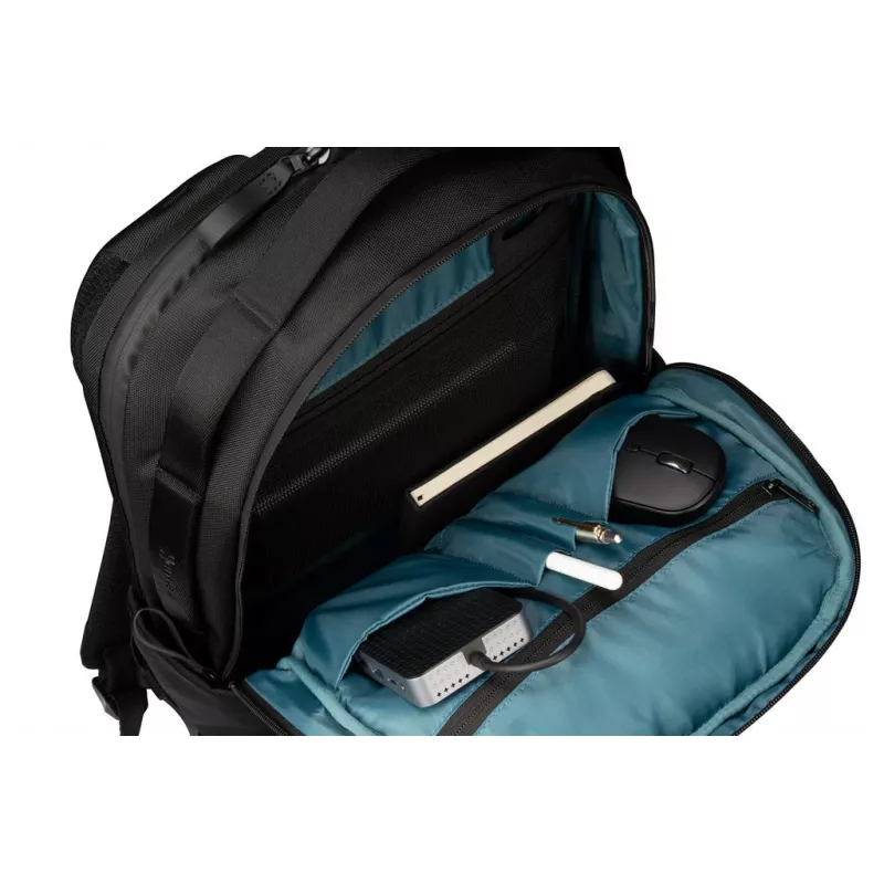 Mugursoma HYPER HyperPack HP21PBKGL portatīvajiem datoriem līdz 40,6 cm (16 collām) — melna, PET/poliesters