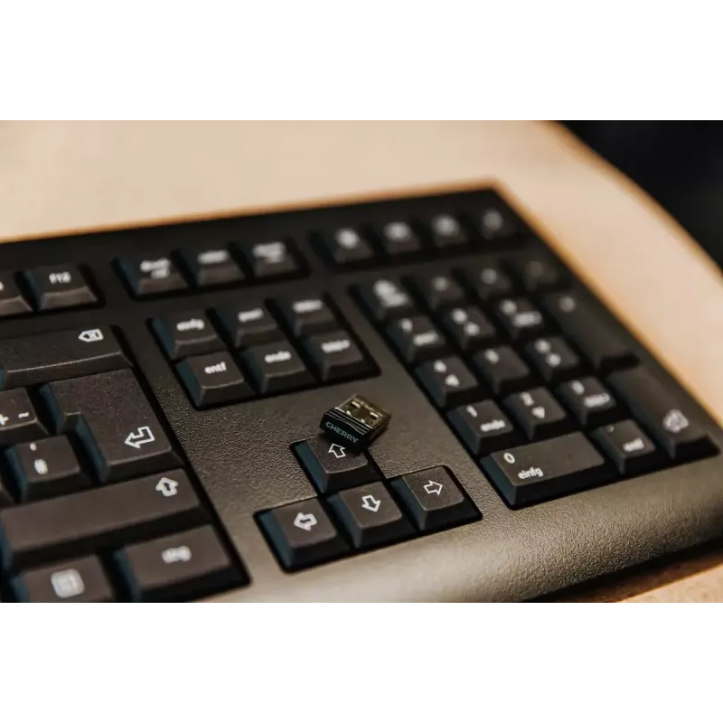 CHERRY KW 3000 tastatūra Universāla RF Bezvadu QWERTY US International Melna