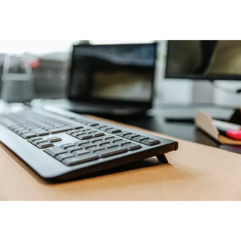 CHERRY KW 3000 tastatūra Universāla RF Bezvadu QWERTY US International Melna
