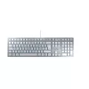 CHERRY KC 6000 plāns tastatūra Universāla USB AZERTY Beļģu Sudraba, Balta