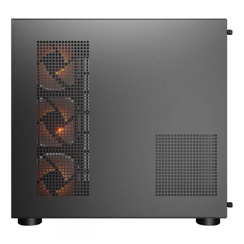 COUGAR PC Midi Tower Case FV150 ARGB — Melns, ATX/MicroATX/Mini-ITX, 3x120 mm priekšā + 1x120 mm aizmugurē, 2x3,5 collu & 2x2,5 collu nodalījumi