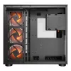 COUGAR PC Midi Tower Case FV150 ARGB — Melns, ATX/MicroATX/Mini-ITX, 3x120 mm priekšā + 1x120 mm aizmugurē, 2x3,5 collu & 2x2,5 collu nodalījumi