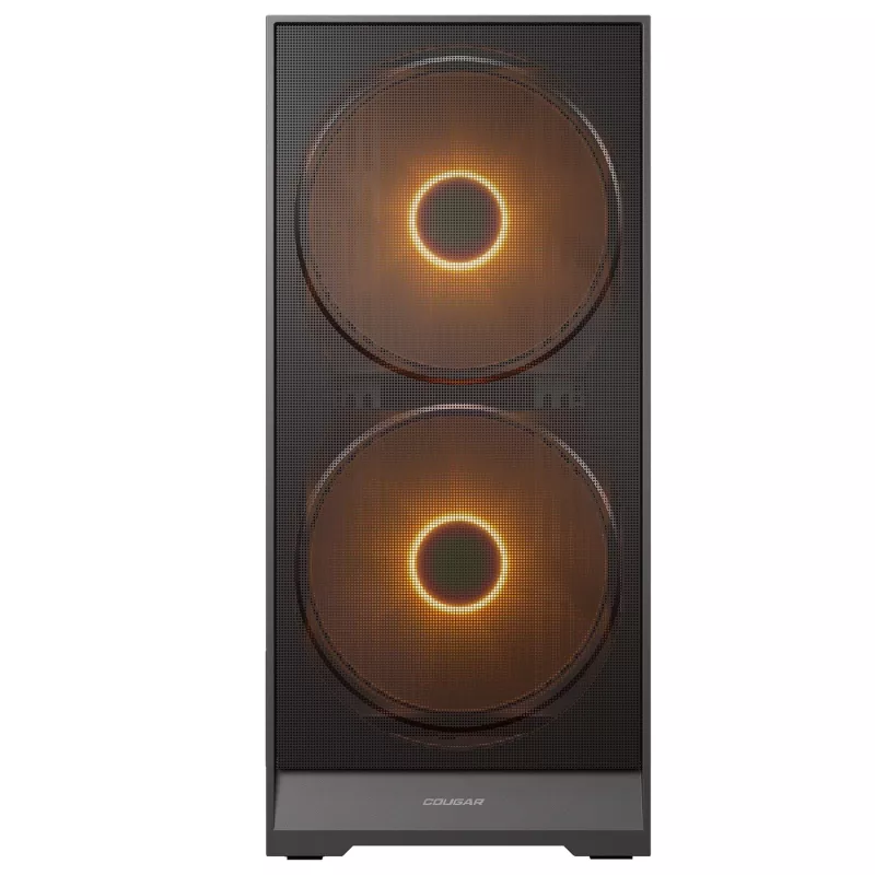 COUGAR Midi Tower korpuss, Airface 180, ARGB, melns