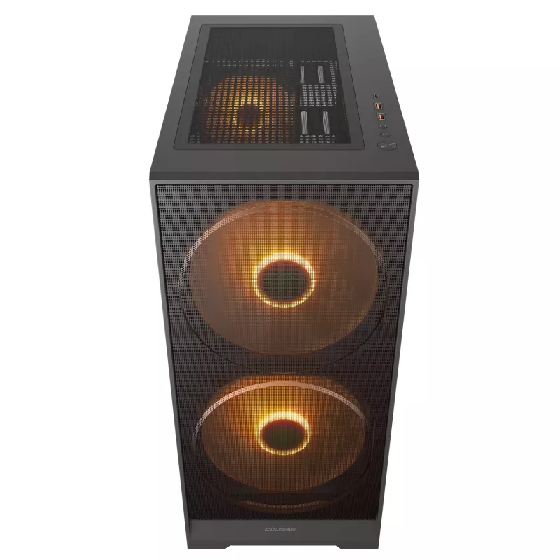 COUGAR Midi Tower korpuss, Airface 180, ARGB, melns