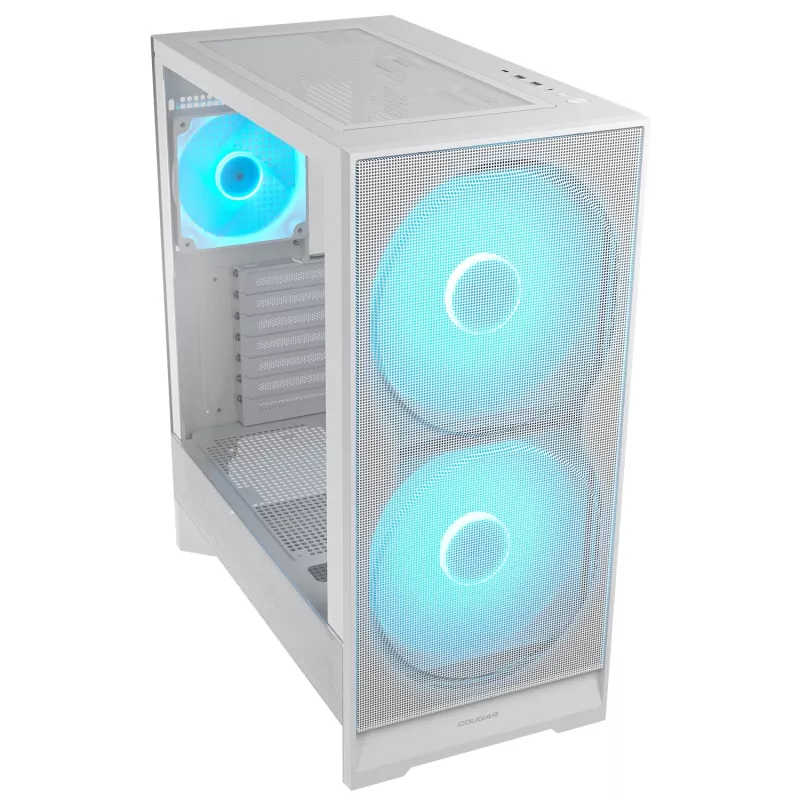 COUGAR Midi Tower korpuss, Airface 180, ARGB, balts
