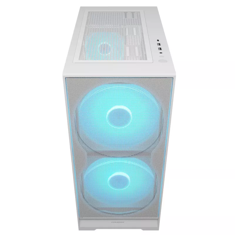 COUGAR Midi Tower korpuss, Airface 180, ARGB, balts