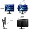 Philips 3000 series 24B2U3301D/00 datora monitors 61,2 cm (24,1 collu) 1920 x 1200 pikseļi WUXGA LCD Melns