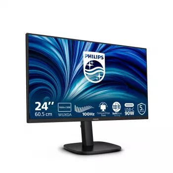 Philips 3000 series 24B2U3301D/00 datora monitors 61,2 cm (24,1 collu) 1920 x 1200 pikseļi WUXGA LCD Melns