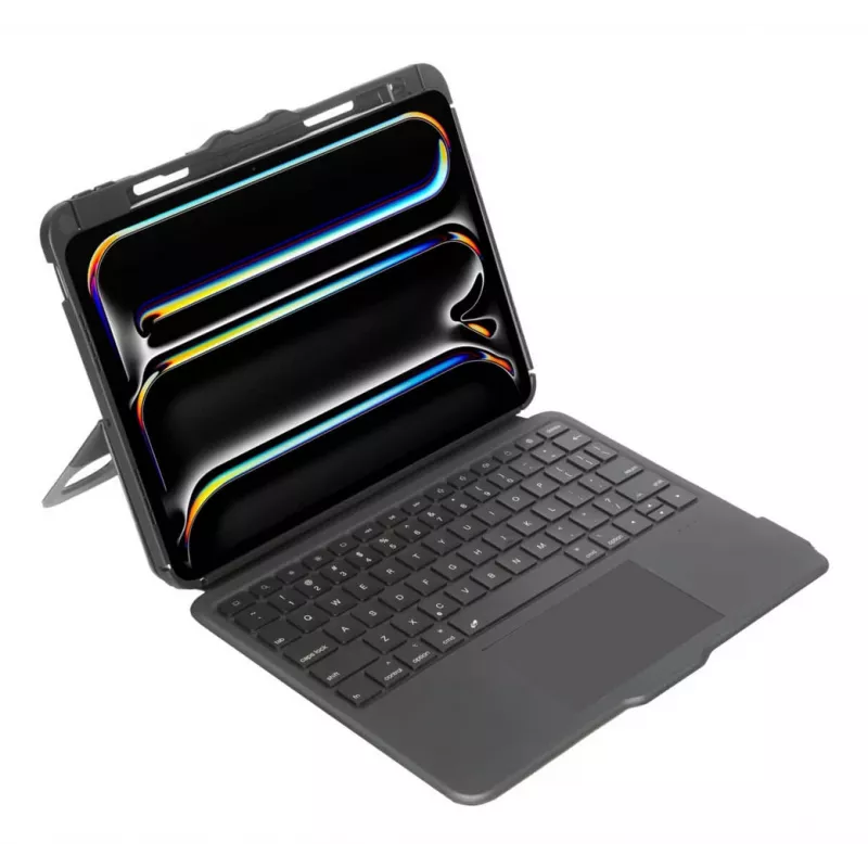 Targus VersaVu spāņu Bluetooth melna tastatūra ar skārienpaliktni iPad 13 collām