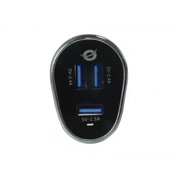 Conceptronic CARDEN06B mobilo ierīču lādētājs Universāls Melns Cigāru šķiltavu Auto