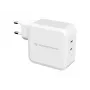 Conceptronic ALTHEA 2-Port 100W GaN USB-C PD lādētājs, iekštelpu, maiņstrāvas, 5 V, 5 A, balts