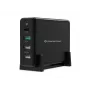 Conceptronic OZUL 4-Port 65W USB PD galddatoru lādētājs, iekštelpām, maiņstrāva, 5 V, melns