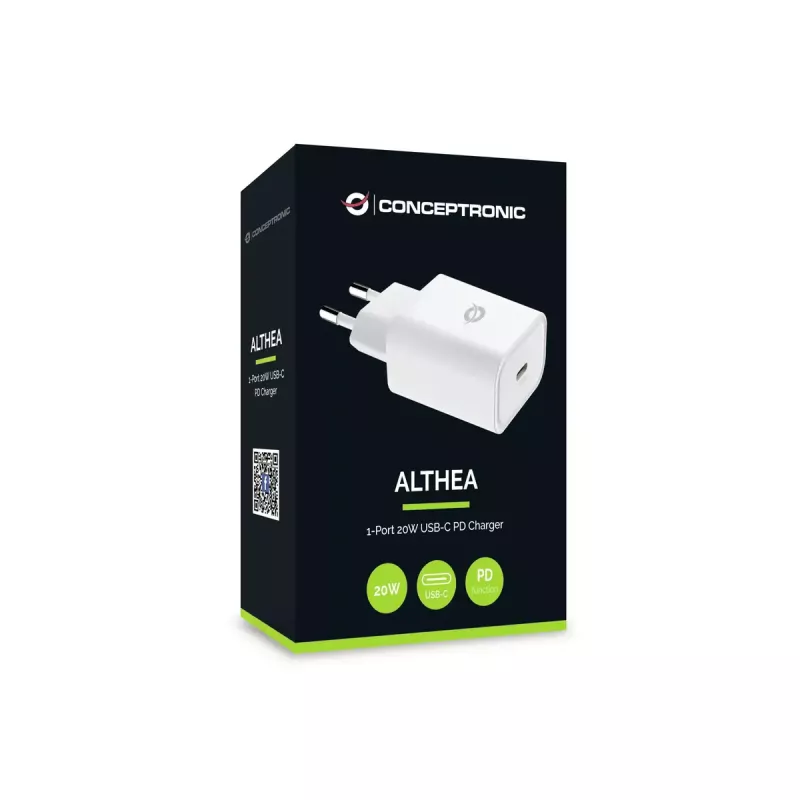 Conceptronic ALTHEA07W 1 pieslēgvietas 20 W USB-C PD lādētājs