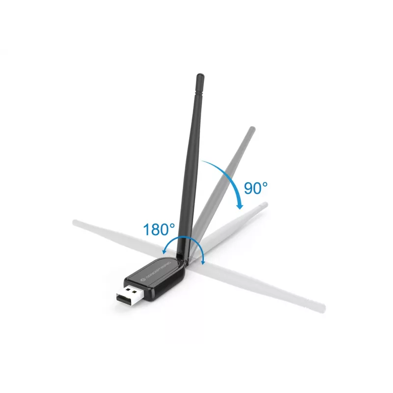 Conceptronic ABBY tālsatiksmes Bluetooth 5.1 USB adapteris ar ārējo antenu