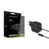 Conceptronic OZUL04BE 67W GaN USB PD lādētājs, iebūvēts USB-C kabelis