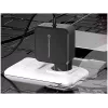 Conceptronic OZUL04BE 67W GaN USB PD lādētājs, iebūvēts USB-C kabelis