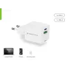 Conceptronic 2-Port 20W GaN USB PD lādētājs, USB-C x 1, USB-A x 1, QC 3.0, PPS
