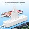 Conceptronic 2-Port 20W GaN USB PD lādētājs, USB-C x 1, USB-A x 1, QC 3.0, PPS