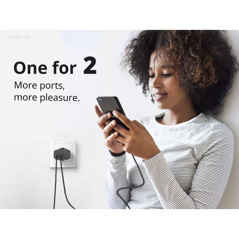 Conceptronic 2 Portu 20W GaN USB PD lādētājs, USB-C x 1, USB-A x 1, QC 3.0, PPS