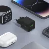 Conceptronic 2 Portu 20W GaN USB PD lādētājs, USB-C x 1, USB-A x 1, QC 3.0, PPS