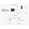 Conceptronic 2-Portu 33W GaN USB PD lādētājs ar 3-in-1 uzlādes kabeli, USB-C x 1, USB-A x 1, QC 3.0, PPS