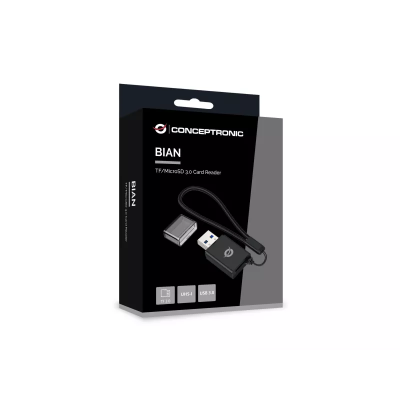 Conceptronic BIAN07B TF/MicroSD 3.0 karšu lasītājs, UHS-I, USB 3.0, 5Gbps