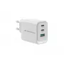 Conceptronic ALTHEA21W65 3-Port 65W GaN USB PD lādētājs, USB-C x 2, USB-A x 1, QC 3.0, PPS, PD 3.0