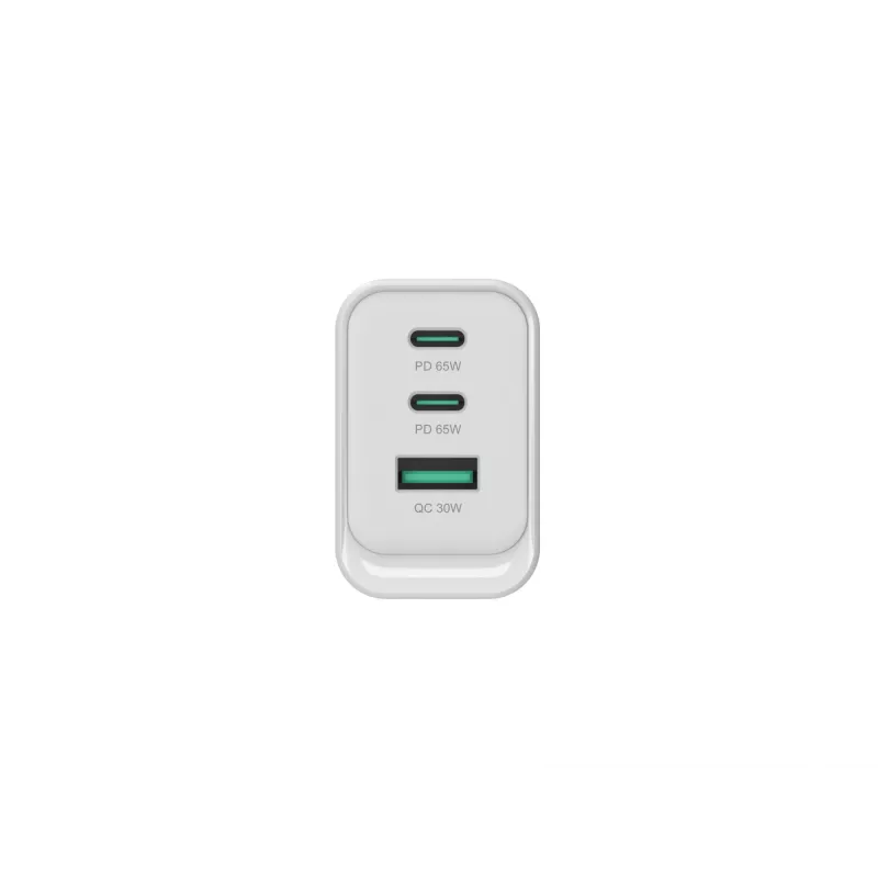 Conceptronic ALTHEA21W65 3-Port 65W GaN USB PD lādētājs, USB-C x 2, USB-A x 1, QC 3.0, PPS, PD 3.0