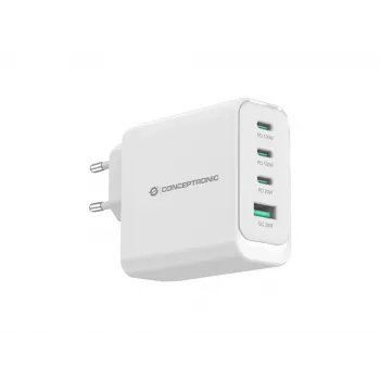 Conceptronic ALTHEA22W100 4-Port 100W GaN USB PD lādētājs, USB-C x 3, USB-A x 1, QC 3.0, PPS, PD 3.0
