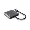 Conceptronic DONN13G klēpjdatora dokstacija/portu replikators, vadu, USB 3.2 Gen 1 (3.1 Gen 1) Type-C, pelēks