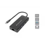 Conceptronic DONN14G klēpjdatora dokstacija/porta replikators, vadu, USB 3.2 Gen 1 (3.1 Gen 1) Type-C, pelēka