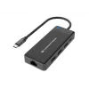 Conceptronic DONN14G klēpjdatora dokstacija/porta replikators, vadu, USB 3.2 Gen 1 (3.1 Gen 1) Type-C, pelēka