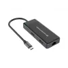 Conceptronic DONN14G klēpjdatora dokstacija/porta replikators, vadu, USB 3.2 Gen 1 (3.1 Gen 1) Type-C, pelēka