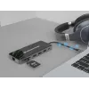 Conceptronic DONN15G portatīvā datora dokstacija/portu replikators Vadu USB 3.2 Gen 1 (3.1 Gen 1) Type-C Pelēks
