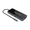 Conceptronic DONN15G portatīvā datora dokstacija/portu replikators Vadu USB 3.2 Gen 1 (3.1 Gen 1) Type-C Pelēks