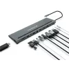 Conceptronic DONN17G piezīmjdatora dokstacija/portu replikators, vadu, USB 3.2 Gen 1 (3.1 Gen 1) Type-C, pelēks