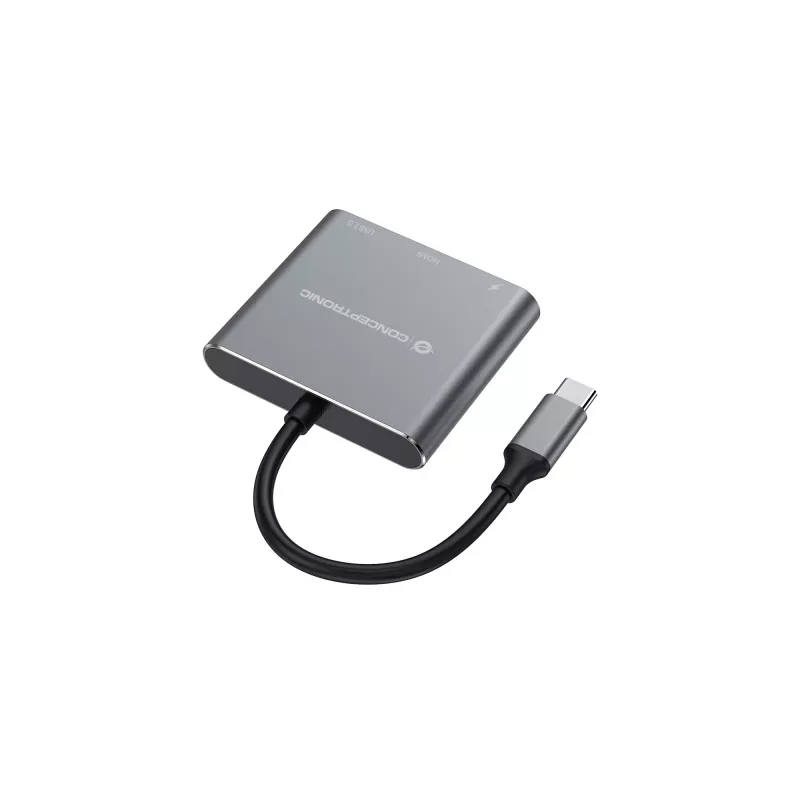 Conceptronic DONN18G 3-in-1 USB 3.2 Gen 1 dokstacija, HDMI, USB 3.0, 100W USB PD