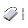 Conceptronic DONN21G klēpjdatora dokstacija / portu replikators, vadu, USB 3.2 Gen 1 (3.1 Gen 1) Type-C, pelēks