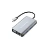 Conceptronic DONN21G klēpjdatora dokstacija / portu replikators, vadu, USB 3.2 Gen 1 (3.1 Gen 1) Type-C, pelēks