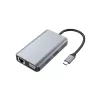 Conceptronic DONN21G klēpjdatora dokstacija / portu replikators, vadu, USB 3.2 Gen 1 (3.1 Gen 1) Type-C, pelēks