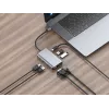 Conceptronic DONN21G klēpjdatora dokstacija / portu replikators, vadu, USB 3.2 Gen 1 (3.1 Gen 1) Type-C, pelēks