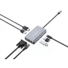 Conceptronic DONN21G klēpjdatora dokstacija / portu replikators, vadu, USB 3.2 Gen 1 (3.1 Gen 1) Type-C, pelēks