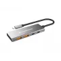Conceptronic HUBBIES15G interfeisa centrmezgls USB 3.2 Gen 2 (3.1 Gen 2) Type-C 10000 Mbit/s Pelēks